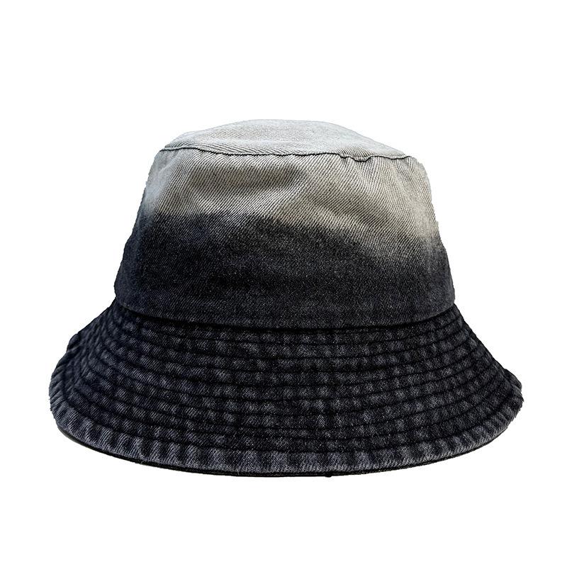 Hat top gradual change cowboy fisherman hat children simple versatile leisure basin hat outdoor travel shade sun hat