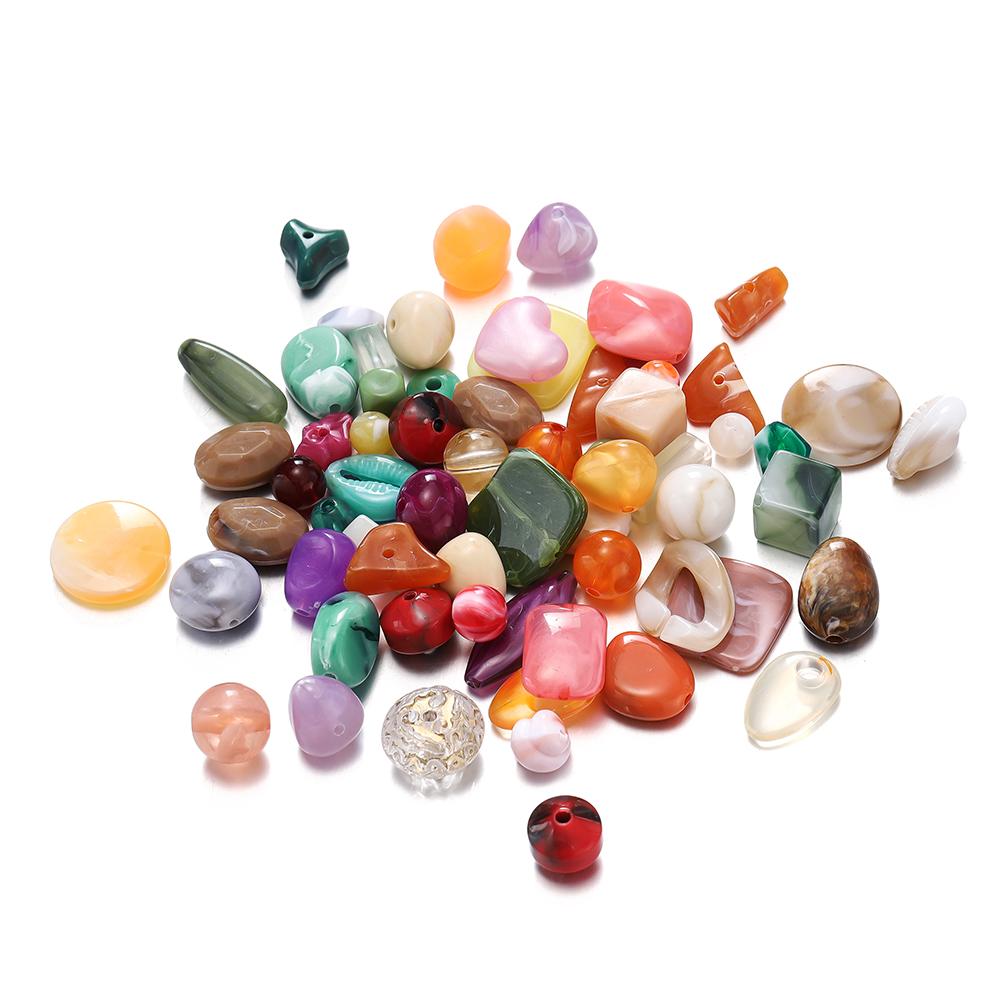 20g/lot Mixed Bowknot Beads Star Heart Butterfly Acrylic Spacer Bead for Jewelry Making DIY Bracelets Necklace Accessories