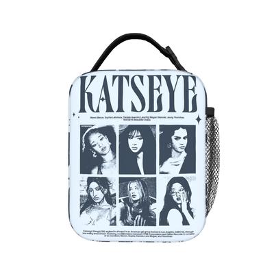 Korean Kpop Band Gril Group KATSEYE Printed Lunch Bag  Portable Lunch Box Women Picnic Cooler Bag Waterproof Thermal Lunch Bags