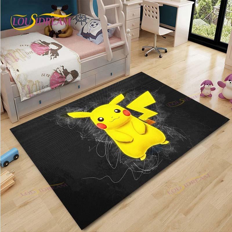 Pokemon Rug Cartoon Carpets Anime Carpet Living Room Tea Table Mats Bedroom Rug Washable Floor Mats Household Area Mat Gift