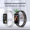 Huawei Band 9/8/10 Stainless Steel Three-Bead Strap