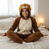 Piżama Onesie Kigurumi Kostium Przebranie Lew Xxl: 185 - 195Cm