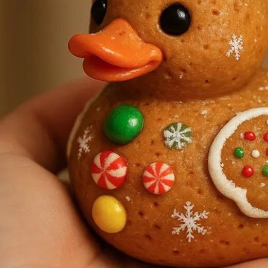 1/3Pcs Duck Ornament Handmade Texture Festive Christmas Decoration with Gift Bowknot Crutch Decor Xmas