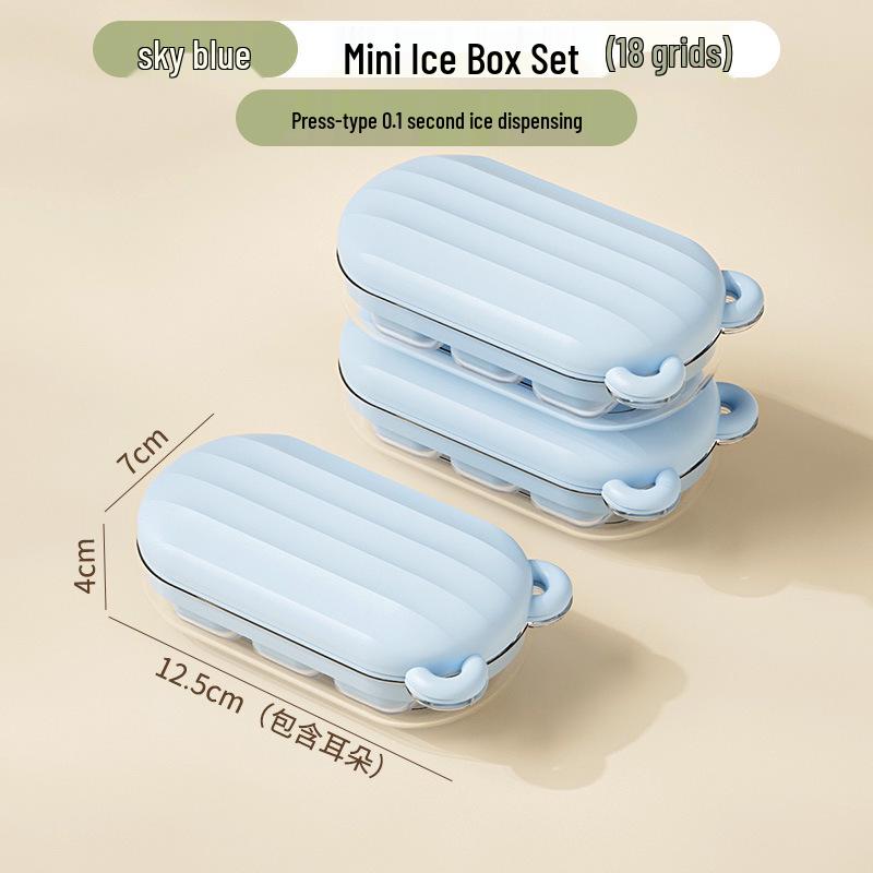 Cartoon Ice Cube Tray Mold for Baby Food with Lid - Food Grade Freezer Compartment for Homemade Frozen Treats