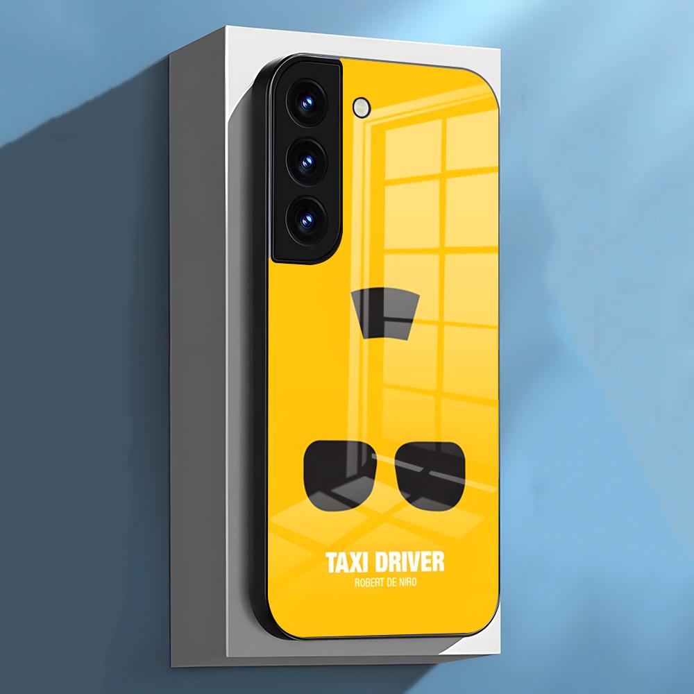 

Movies Taxi Driver Phone Case For Samsung S26 S25 S24 FE S23 S22 S21 Plus S20 Ultra Note20Ultra Black Glass Cover Galaxy S25