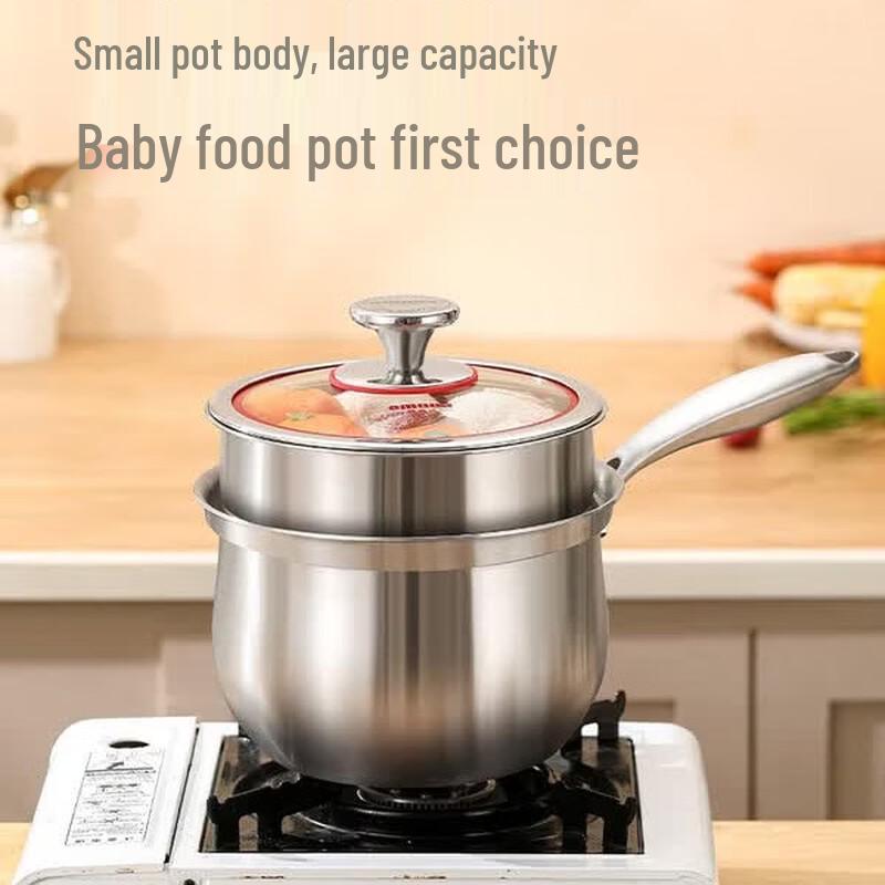 Oumeida 18cm 316 Stainless Steel Non-stick Milk/Saucepan