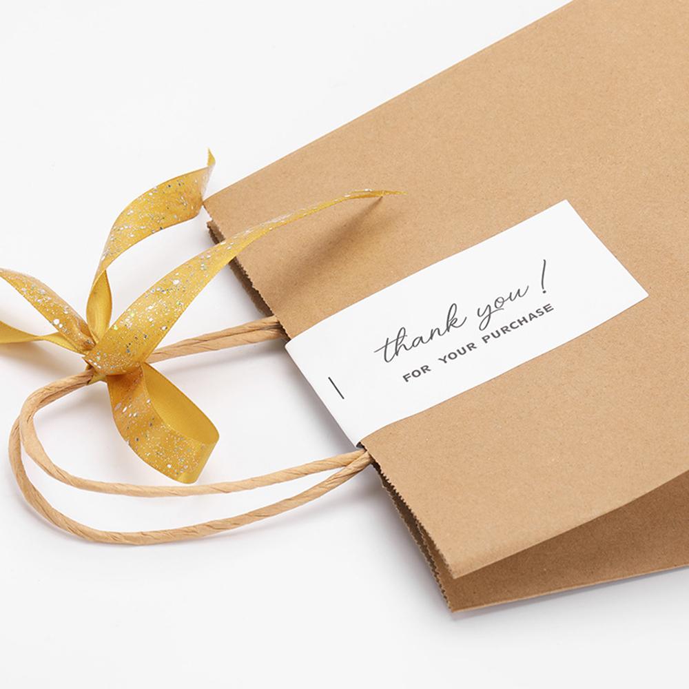 50Pcsroll Thank You Stickers Small Business Commodity Packaging Decoration Sealing Stickers Personalized Package Label