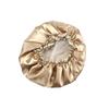 Shower Cap Waterproof Reusable Double Layers Elastic Shower Hat for Bathroom