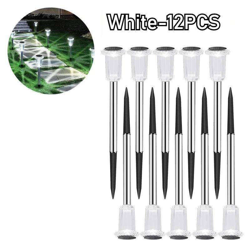 Outdoor Garden Solar Lawn Light Waterproof Outdoor Garden Lighting Stainless Steel Landscape Waterproof Light Shadow Lights