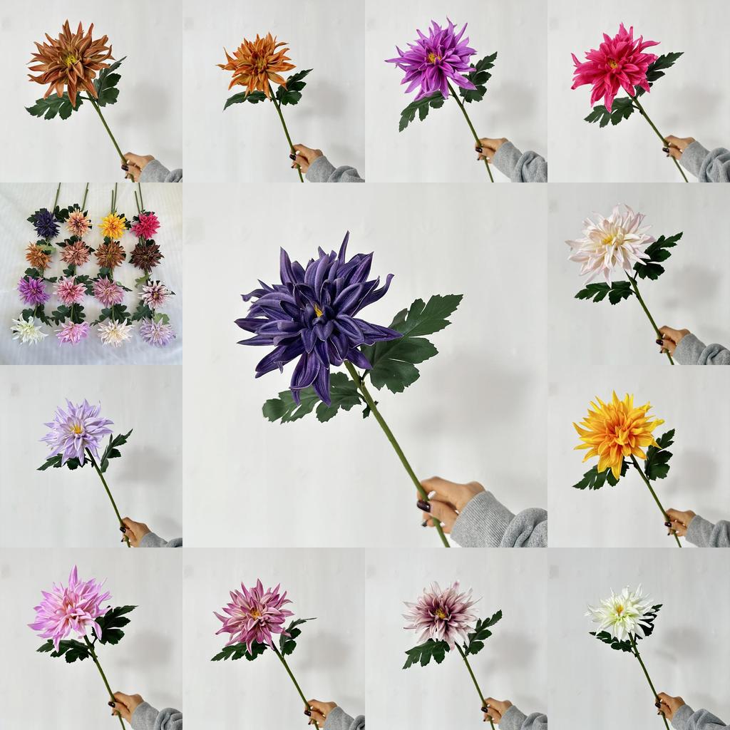 Realistic Dahlia Pinnataflower Arrangement For Hotel Wedding Window Display
