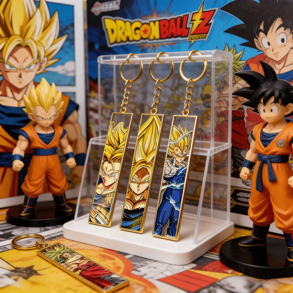 Dragon Ball Metal Hollow Out Keychains Bookmark Cute Jet Manga Fashion Bag Key Tag Jewelry Accessory Key Ring Holder Gift Anime