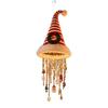 Lighted Santa Hat Pendant Light Hanging Chandelier with LED Bulbs Christmas Holiday Festive Decorative Ceiling Fixture for Home Party Seasonal Indoor