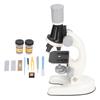 Kids Microscope Kit LED 1200X Microscope with Specimen Slides Science Educational Toy Birthday Gift White