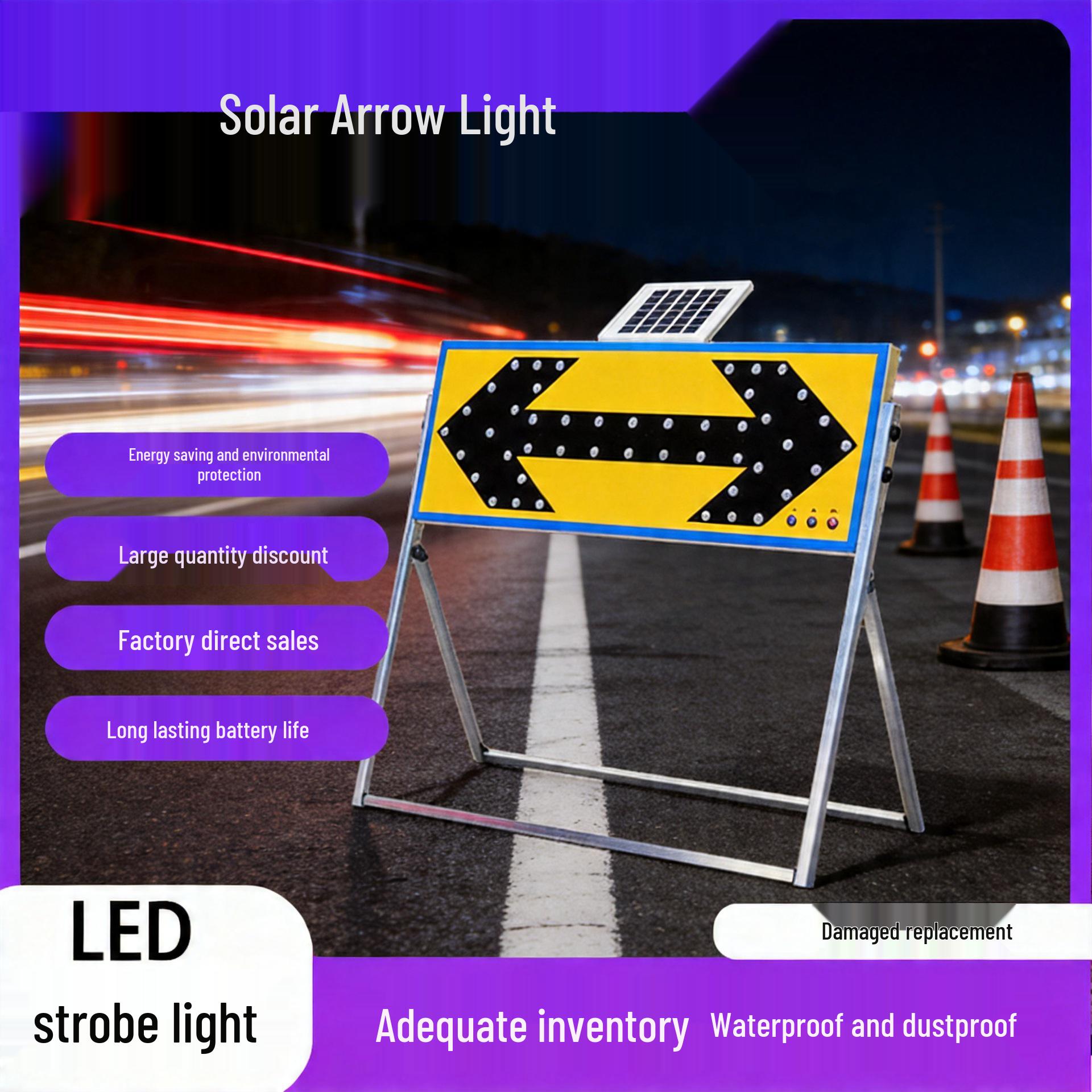 Solar LED Arrow Flash Light for Road Safety Signage Basic