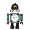 Cartoon Robot Alarm Clock Metal Wake-up Clocks with Flashing Eye Lights Desktop Ornament Children Christmas Gift D57B
