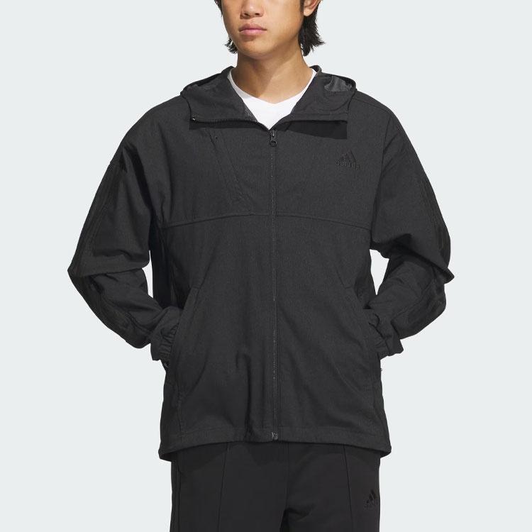 Adidas 24/7 Aeroready Hooded Track Jacket Jackets & Coats Men's Black IS5137