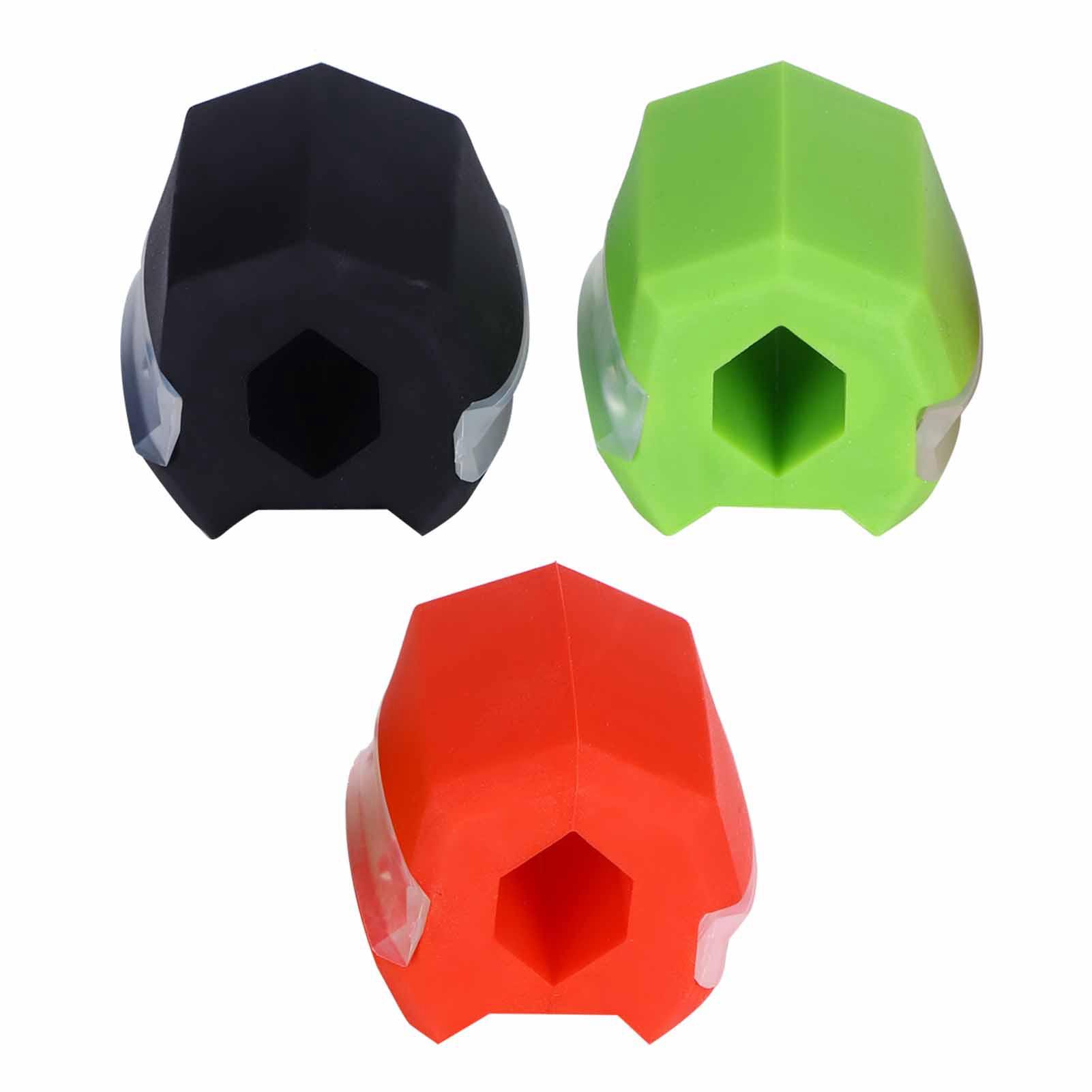 

3pcs Face Neck Exercise Ball Jaw Muscle Training Facial Jawline Trainer Exerciser S(Black Red Green