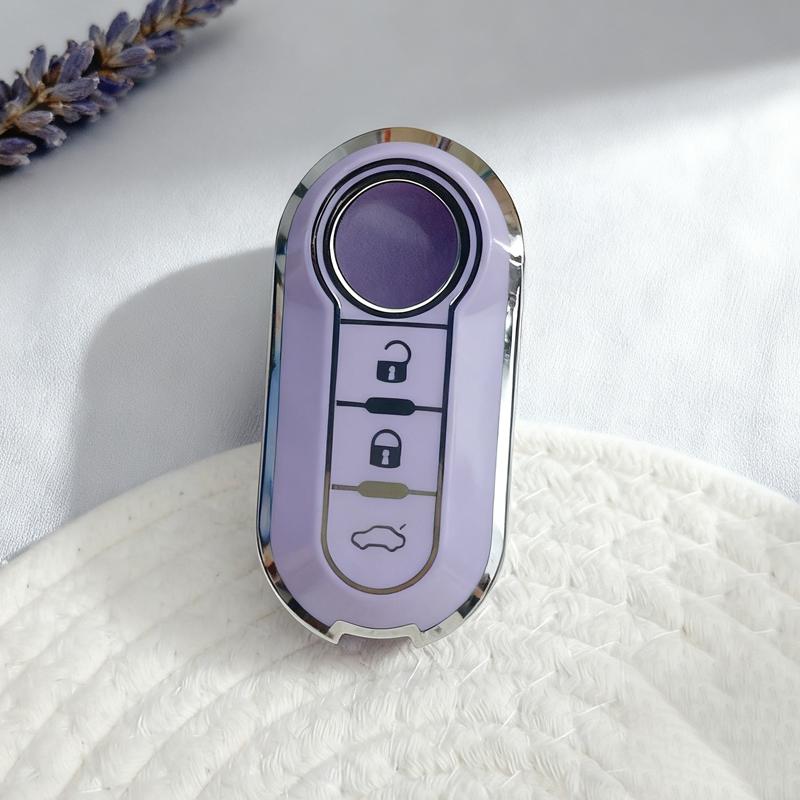 

Icar Tpu For Fiat 500 Panda Ducato 500L Lancia Grande Punto Dot Evo Palio Flip 3 Button Car Key Case Cover Holder Accessories