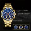 3pcs/set Fashion Men's Casual Round Pointer Stainless Steel Quartz Wrist Watch & Bracelet & Necklace, Ideal Choice for Gifts