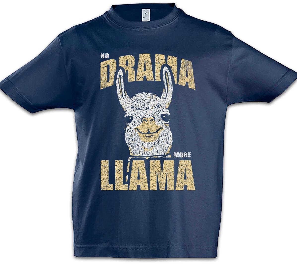 No Drama More Llama Kids Boys kids boys T-Shirt Llama Keep Calm Nerd Zoo Keeper Fun 130