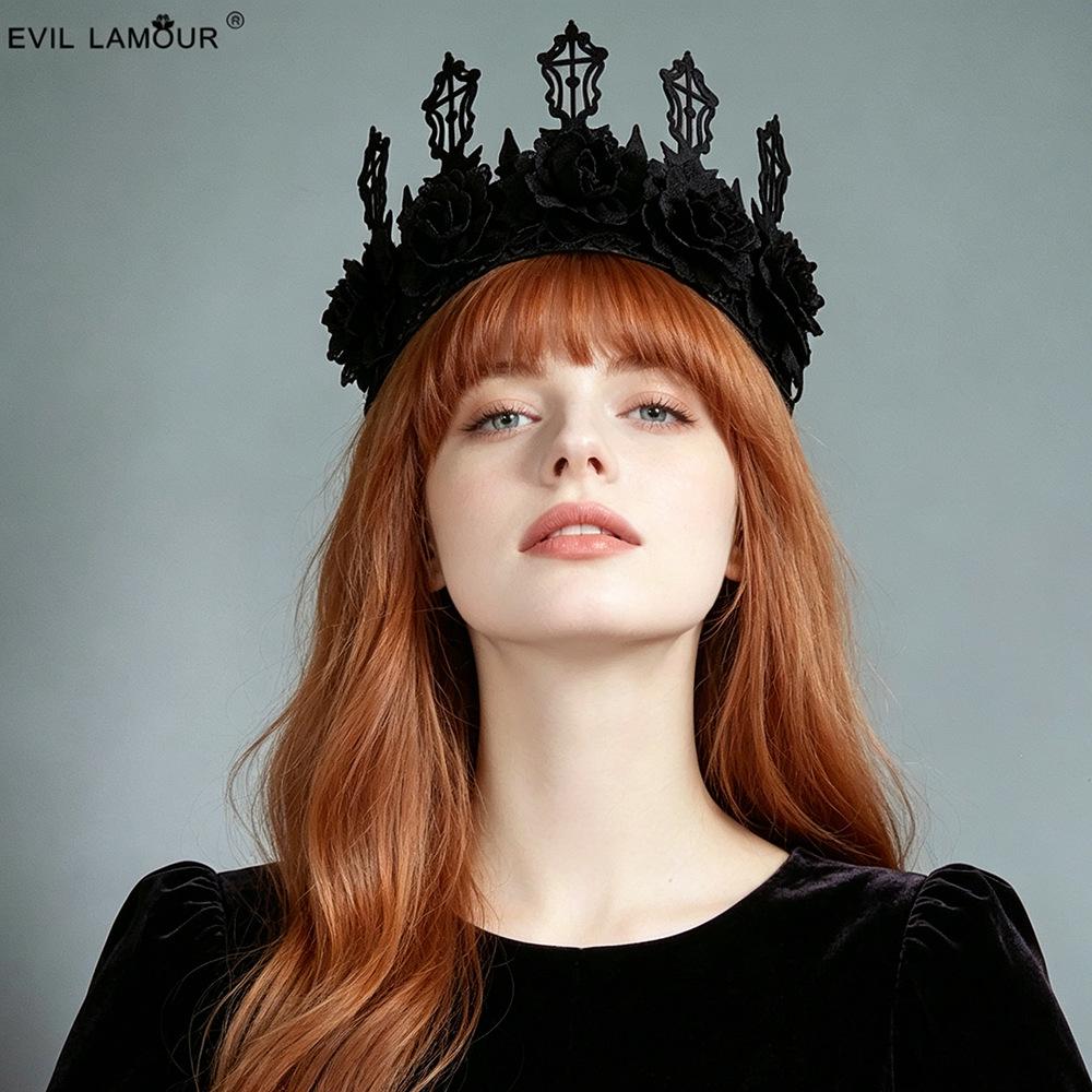 Crown Tiara Halloween Queen Character Accessories Birthday Party Adult Gift Elf King Crown FD-