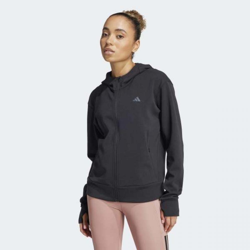 

AdidaS Women S Training Zip SweatShirt Black D4t Full Zip AS(90)