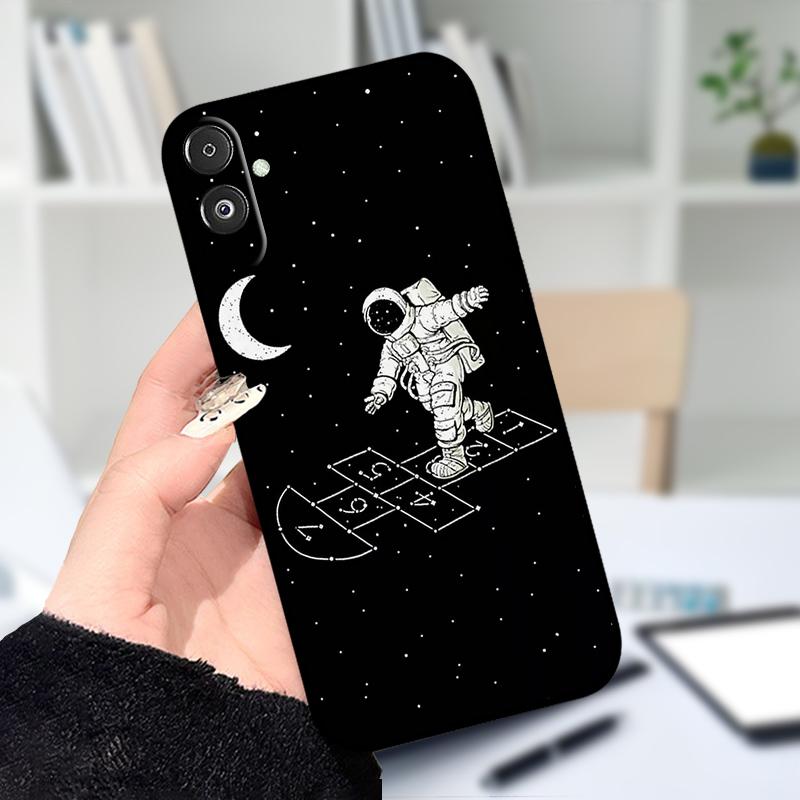For Samsung F14 M14 5G Soft Case Fashion Printing Black Silicone TPU Phone Cover For Samsung Galaxy A14 4G 5G Shockproof Cases