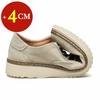 Classic Genuine Leather Casual Shoes Sneakers Man Elevator Shoes Height Increase Shoes for Men Insoles 4CM Sports Leisure Taller