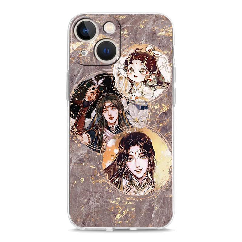 Heaven Official's Blessing Luxury Transparent Phone Case For iPhone 15 16 14 13 12 mini 11 Pro Max XS X XR 7 8 Plus Clear Cover