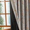 1PC LOZUJOJU European Luxury 100% Blackout Blackout Curtain Vintage Floral Curtains Curtain for Bedroom Living Room Balcony Window for Home Decor