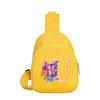 Anime Cartoon 26 English Letter K-Pop Demon Hunters  Printed Chest Pack for Boy Girl Shoulder Bag Student Portable Crossbody Pouch Kid Christmas Gift
