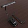 LED Clip On Reading Light with Flexible Neck Bedside Night Light Touch Stepless Dimming Clip On Book Lamp for Home Office
