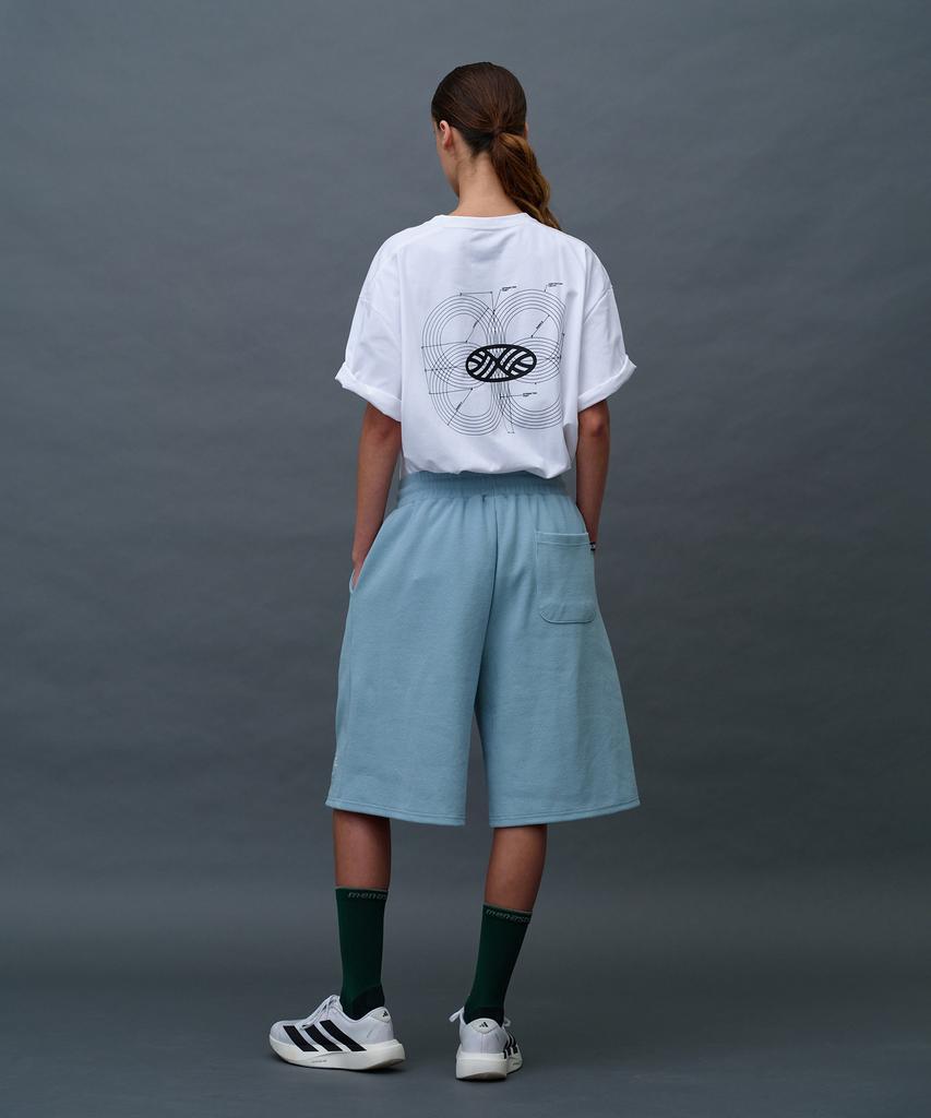 Minasu Waffle Sweat Training Bermuda Pants_Skyblue