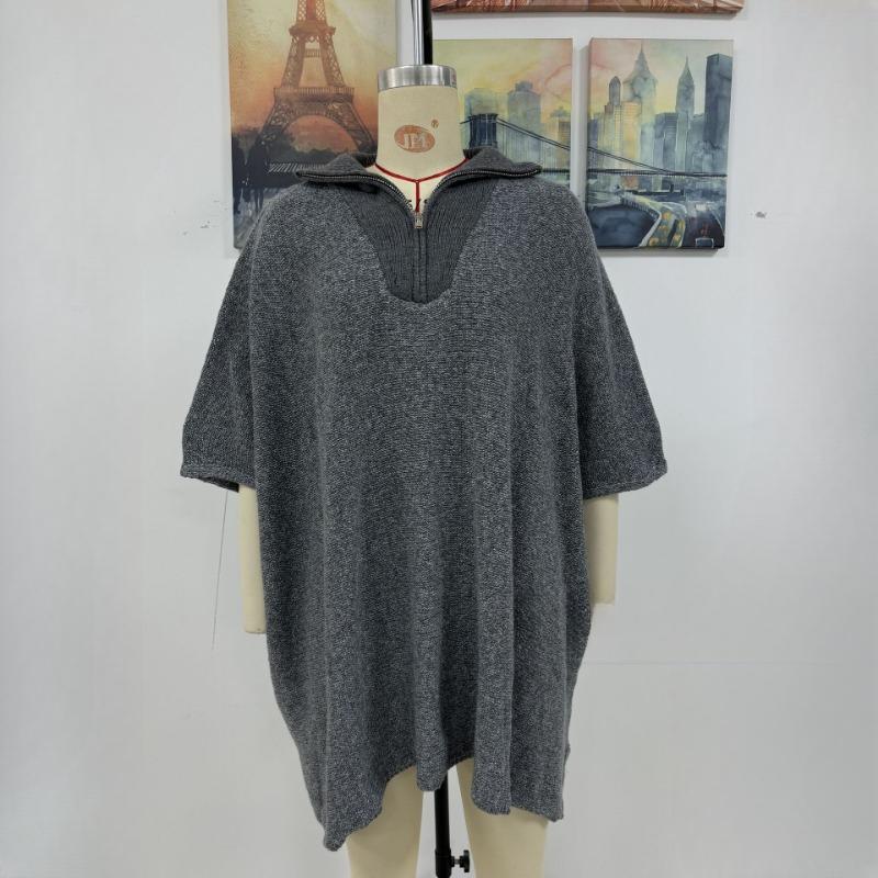 IHUASU Женская осенне-зимняя мода средней длины вязаный свитер с длинным рукавом — фото 13