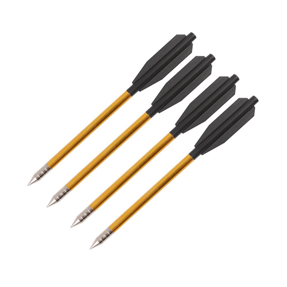Huwairen 6,25" Pfeile aus Aluminiumlegierung (12er-Pack, 6,2 mm Durchmesser) für Bogenschießen
