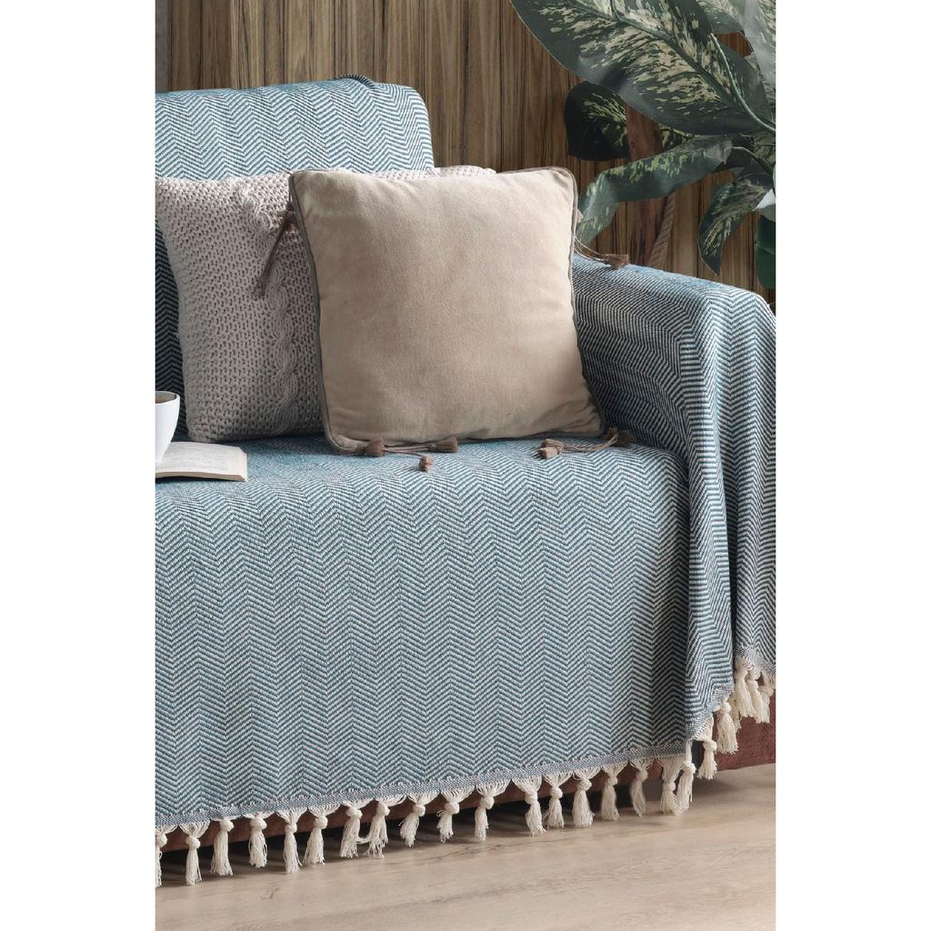 Natural Sofa Cover Ecru Covering The Arms 180x300