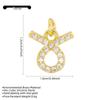 Zodiac Diamond Inlaid Necklace: 18K Gold-Plated Luxury Clavicle Chain