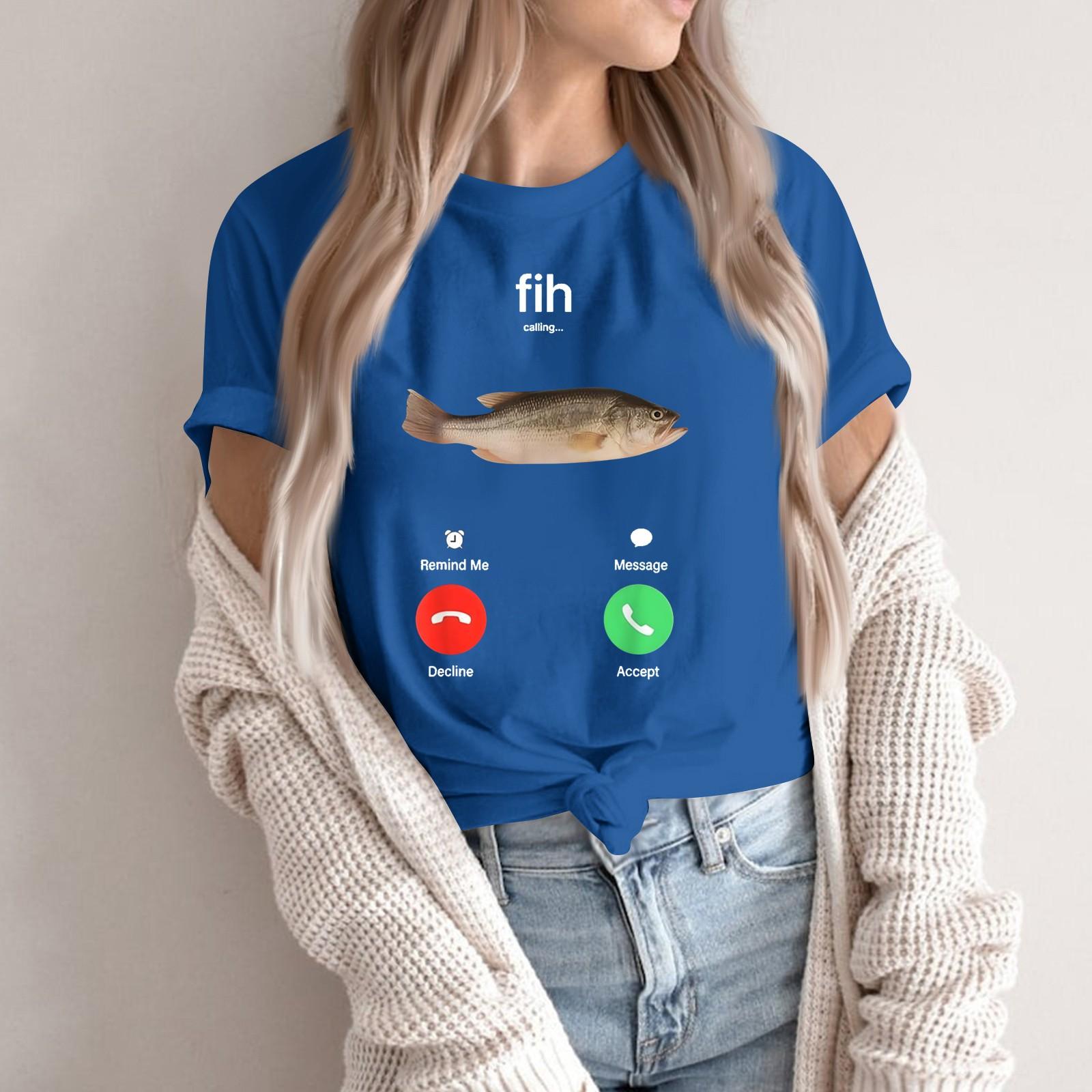 

Жіноча футболка з круглим вирізом, з принтом, з короткими рукавами S синій