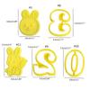 Cartoon Cute Rabbit Cookie Cutters Holiday Biscuit Fondant Cookie Stamps