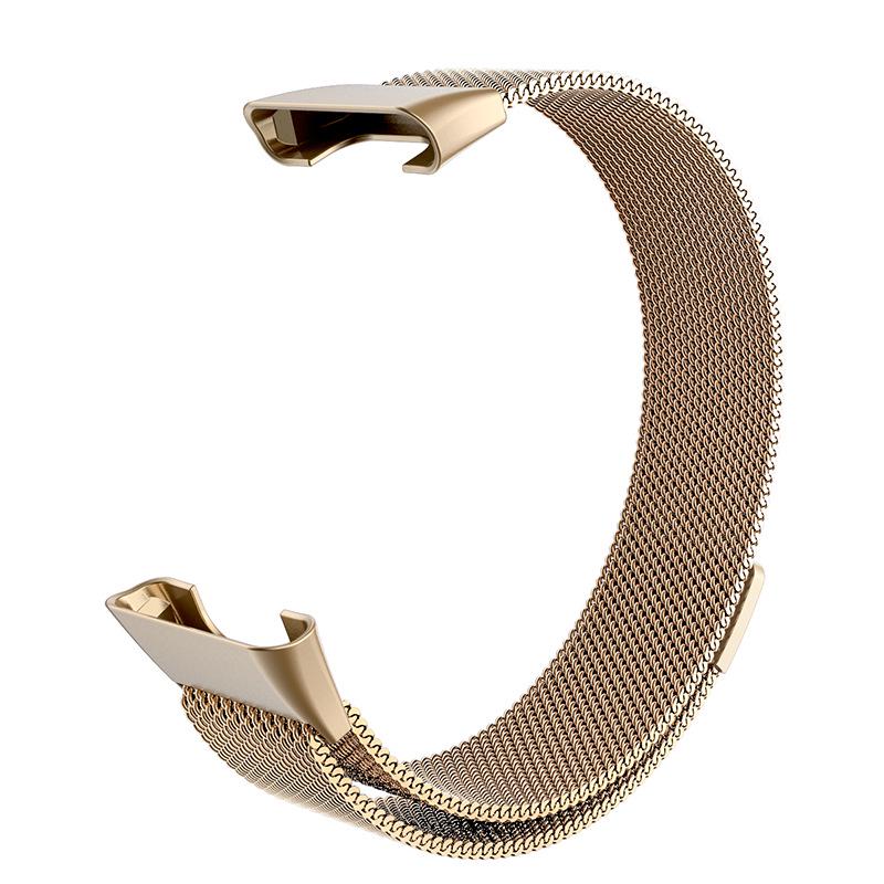 Compatible with Xiaomi Smart Band 7 Pro: Magnetic Three-Bead Buckle Milanese Stainless Steel Strap.