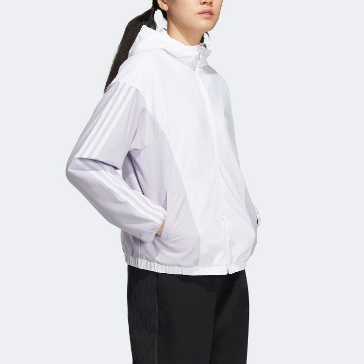 New Adidas Jacket Women's White Silver HY2875