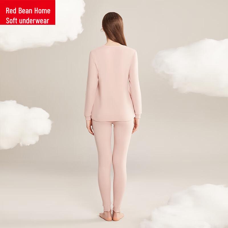 Hongdou Home Damen AAA Antibakterieller Baumwoll Thermounterwäsche Set