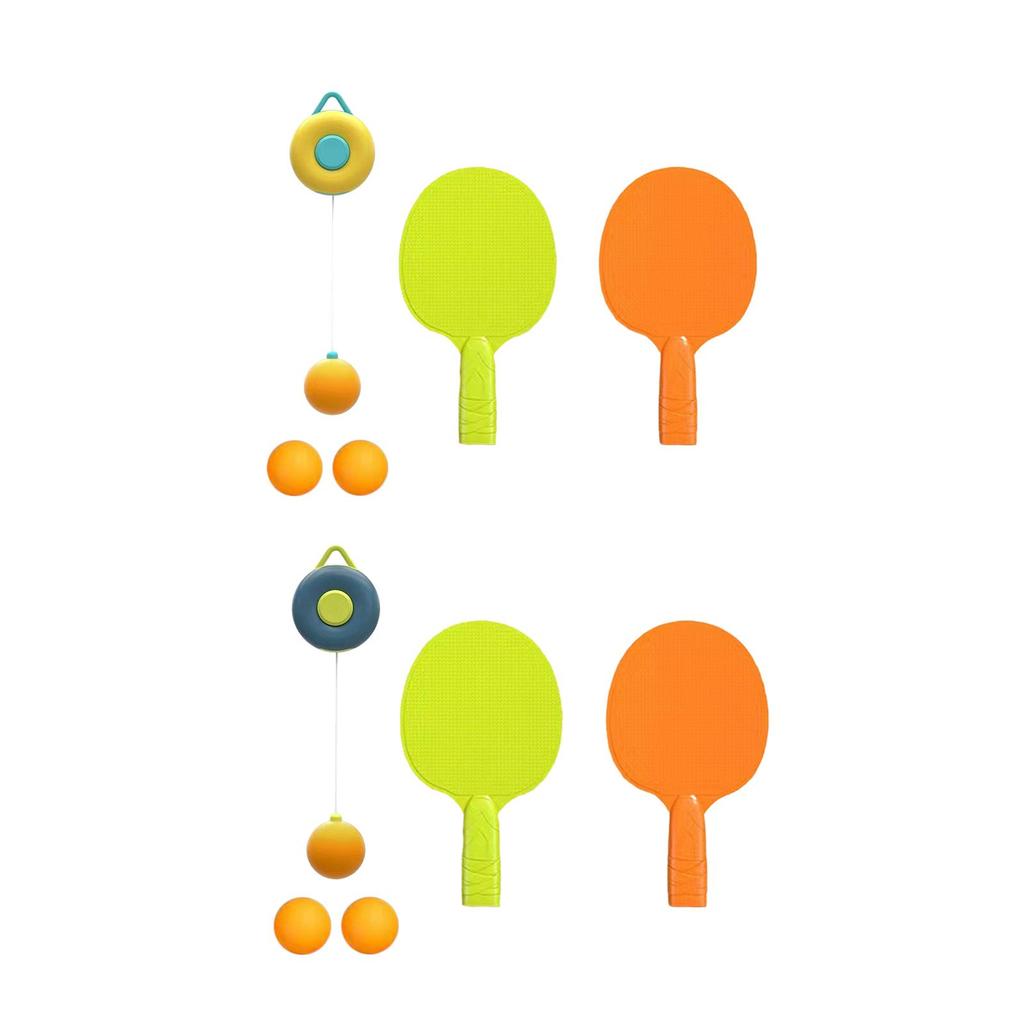 Hanging Table Tennis Trainer Parent Child Interaction Toy Tennis Practice Portable with Racket Ball for Game Beginners