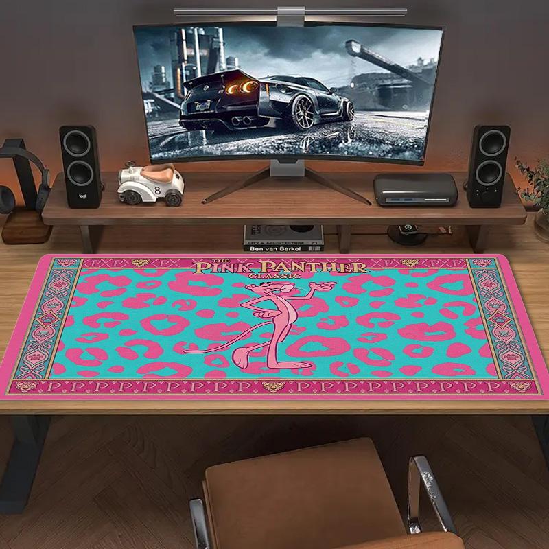 The Pink Panther Color Mouse Pad Large Gaming Table Cushion Non-slip Laptop Tablet Big Mousepad XXL Mat Mini PC Playmat With Lock edge