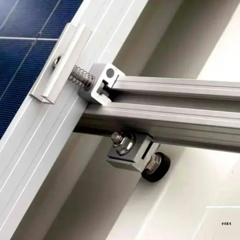 4Pcs Solar Panel Photovoltaic Accessories Hanger Bolts with EPDM and Locking Nut + Adapter for Solar Photovoltaic 20cm/25cm