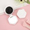 Rose Shaped 2-in-1 Makeup Mirror Air Cushion Comb Portable Mini Massage Comb Hair Brush with Mirror Travel Beatuty Mirrors