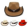 Music Festival Flat Hats Roleplay Cowboy Hat Adult Unisex Costume Panamas Caps
