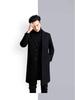 2025 Autumn/Winter Men's Mid-Length Woolen Trench Coats - Thickened, Casual High-End Jackets