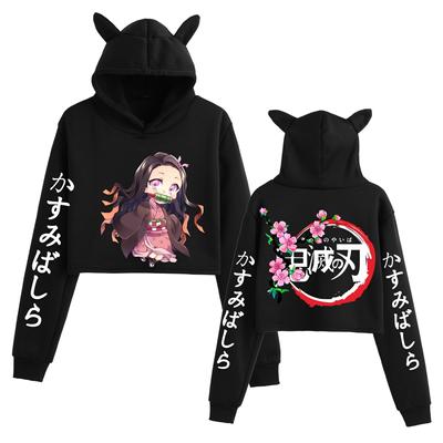 Kimetsu No Yaiba Demon Slayer Mikiny Anime Kamado Nezuko Grafický tisk Harajuku Mikina Unisex Y2k Oblečení Sudadera