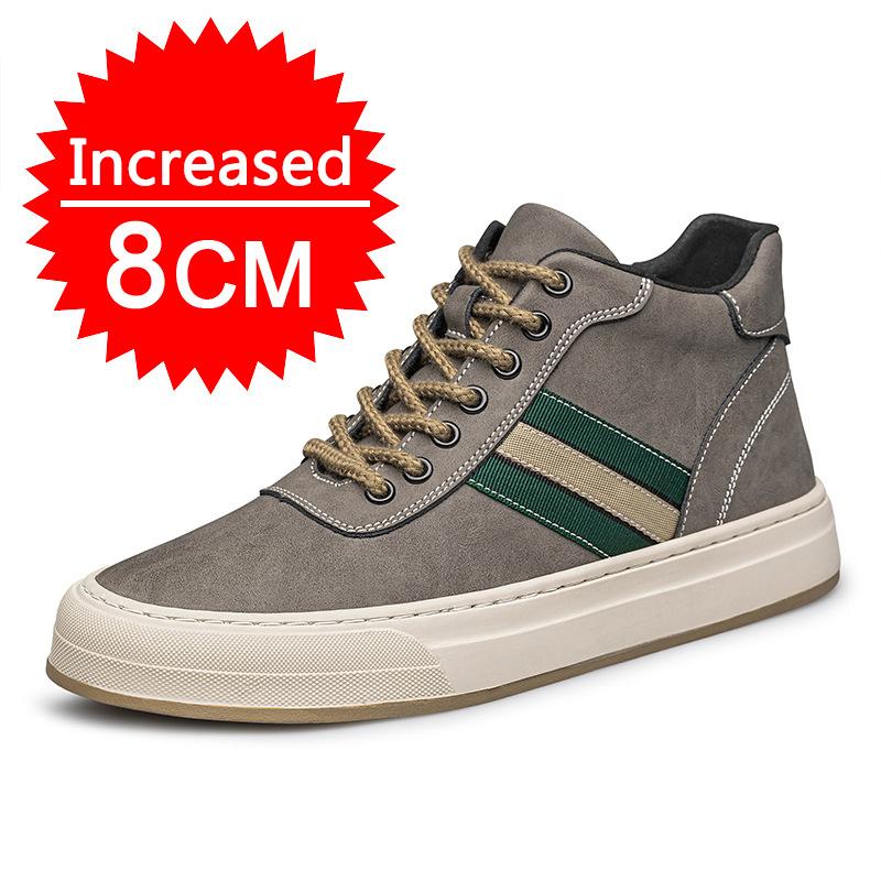 Pánské boty na zvětšení výšky o 6 cm, tenisky, pánská sportovní obuv, volnočasové boty, boty na skrytém podpatku, velikost 38-44
